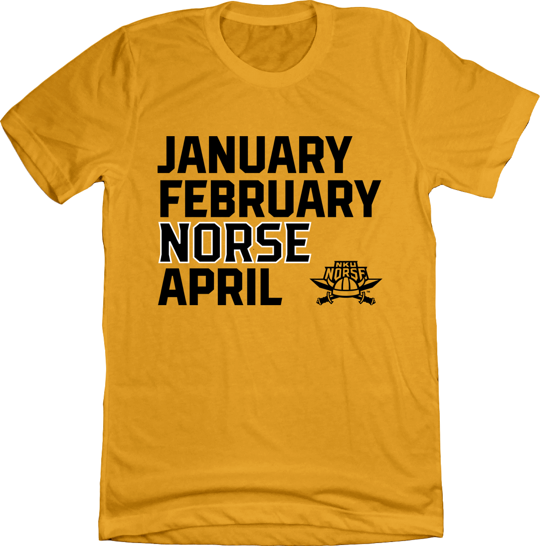 NKU Norse March Madness T-shirt celebrating their underdog tournament runs.