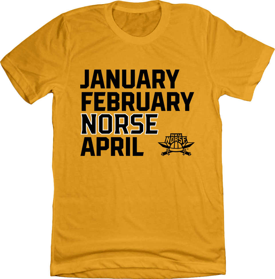 NKU Norse March Madness T-shirt celebrating their underdog tournament runs.