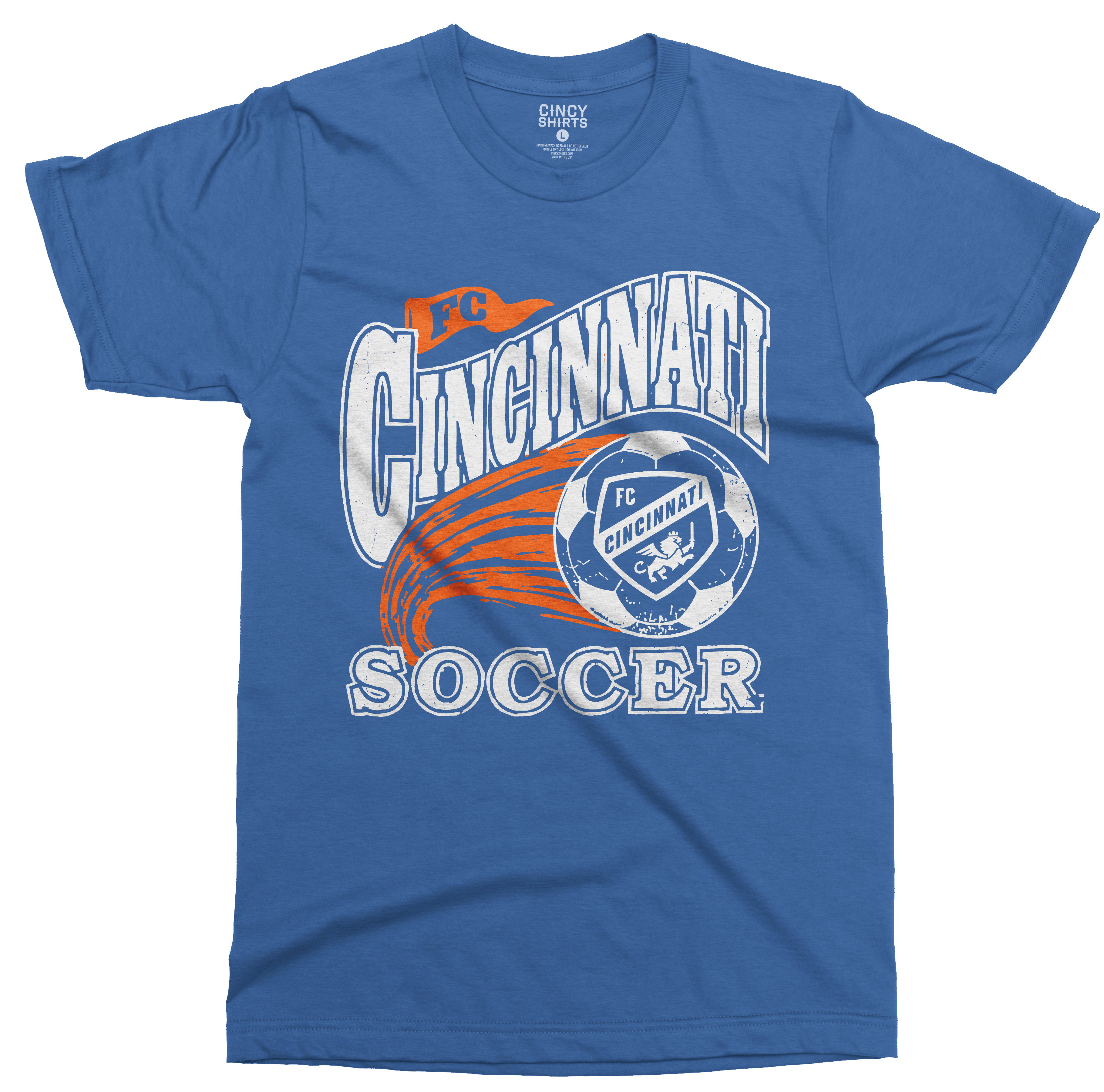 FC Cincinnati Retro Heritage Tee Blue
