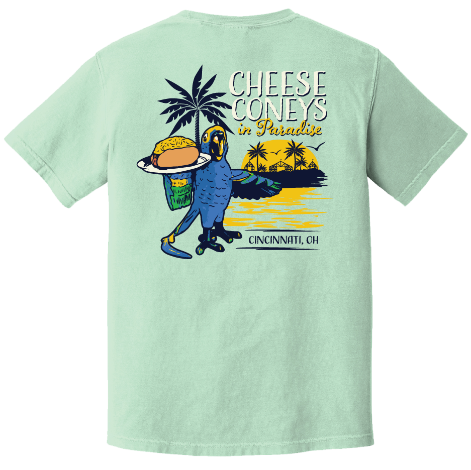 Cheese Coney In Paradise - Comfort Colors® Back Print