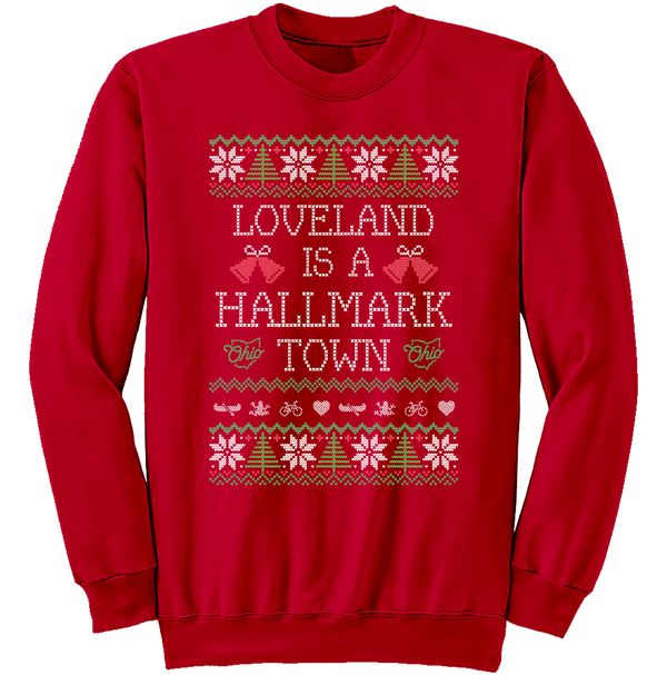 Xmas Love Ls Loose O Neck Black Pattern Silve