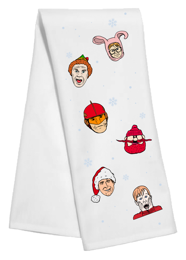 Christmas Characters Tea Towel