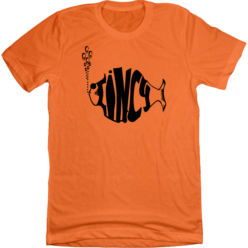 Cincy Fish orange T-shirt Cincy Shirts