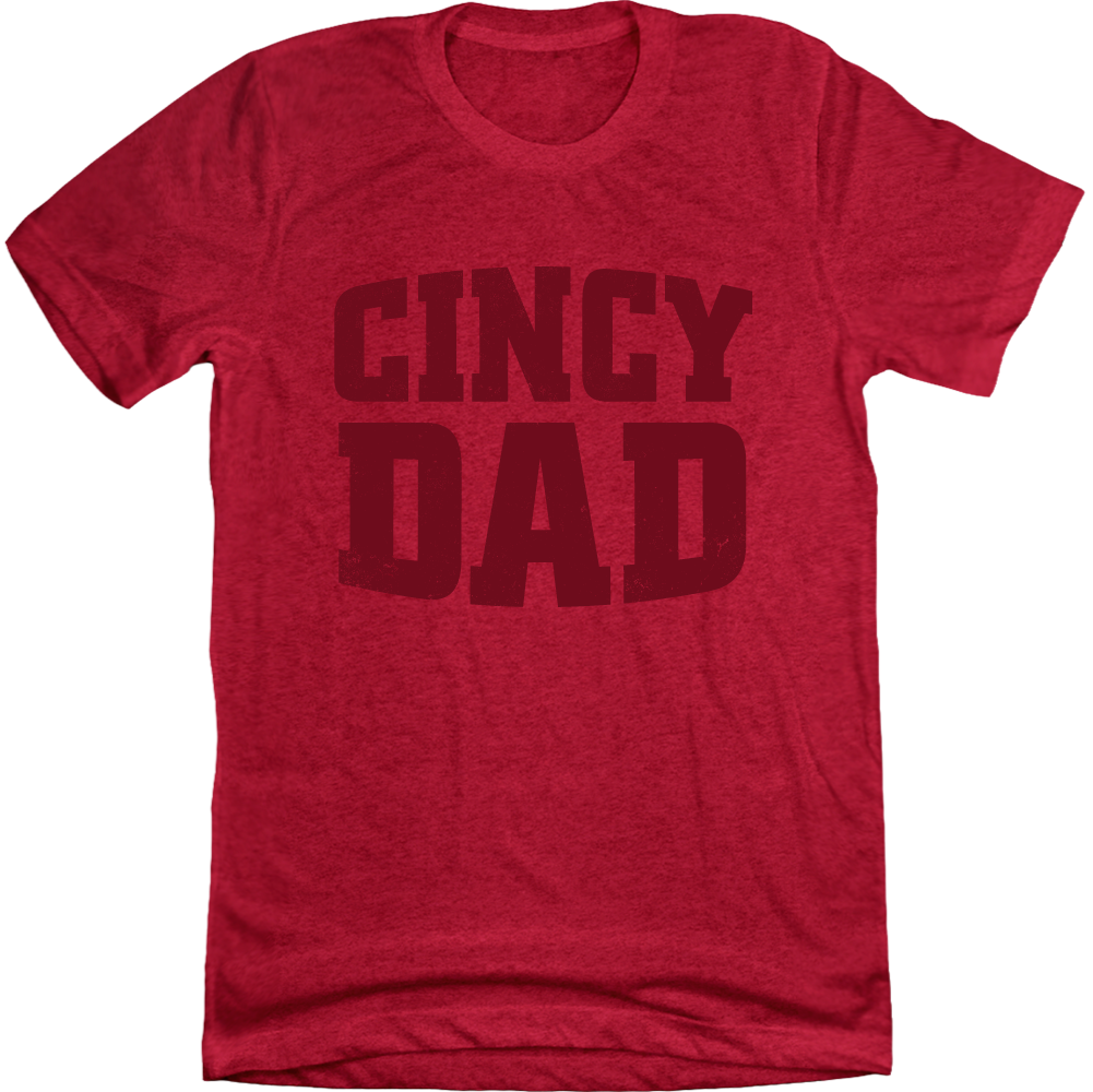 Cincy Daddy T-shirt Red Cincy Shirts