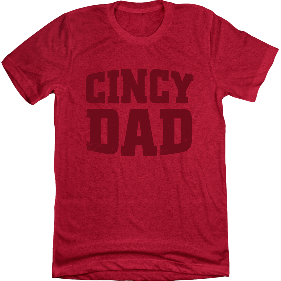 Cincy Daddy T-shirt Red Cincy Shirts