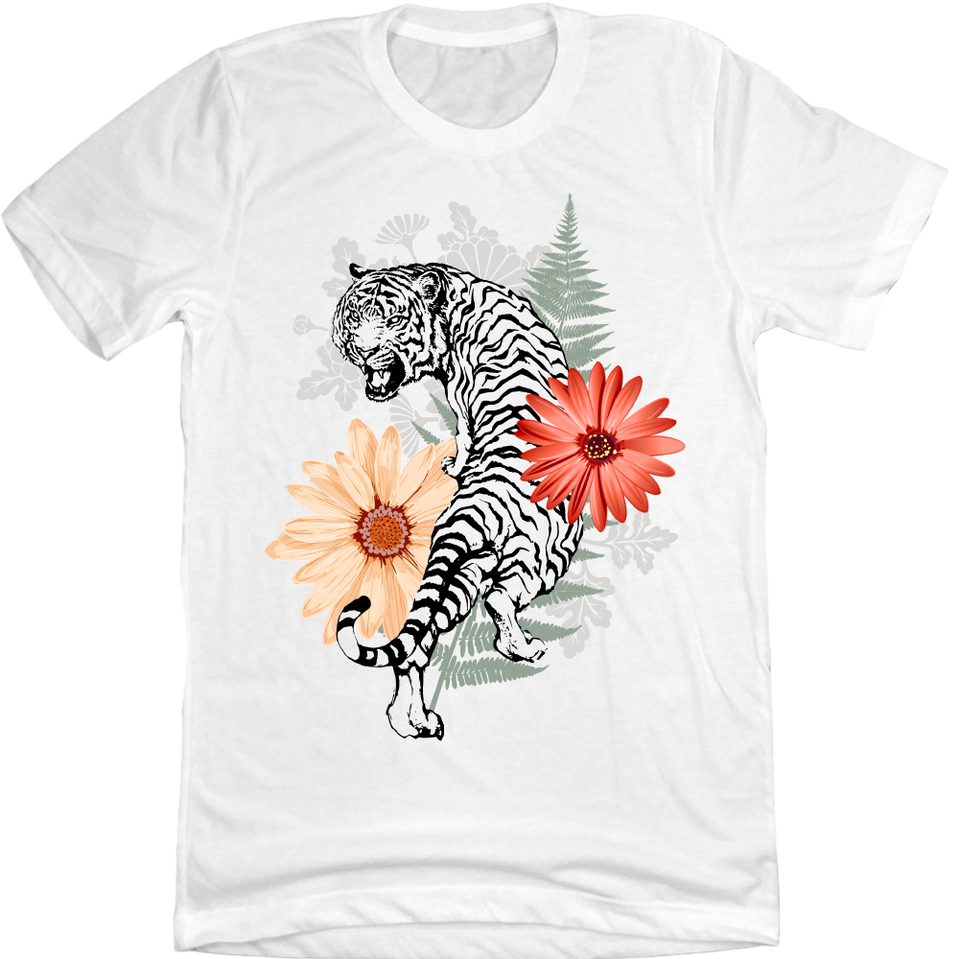 Cincy Football White Tiger Collage white T-shirt Cincy Shirts