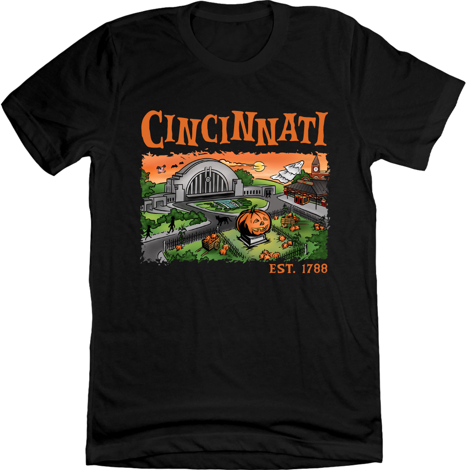 Halloweentown Cincinnati Black Tee