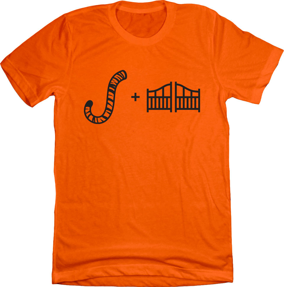 Cincy Tail + Gate orange T-shirt Cincy Shirts