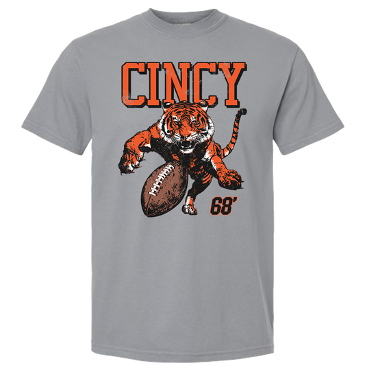 Cincy Football Tiger Attack '68  CC Tee