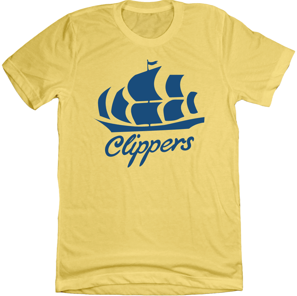 Clippers Blue Ship on Yellow - Cincy Shirts
