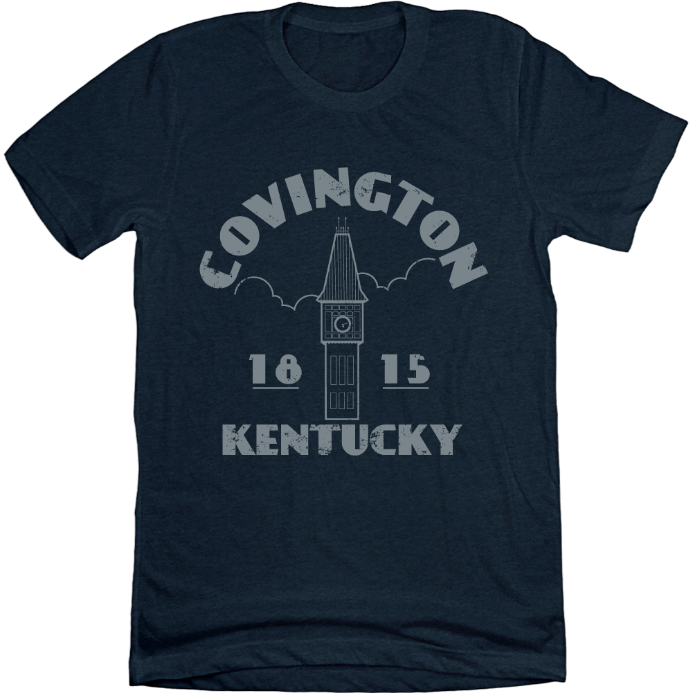 Covington Clock Tower 1815 Cincy Shirts