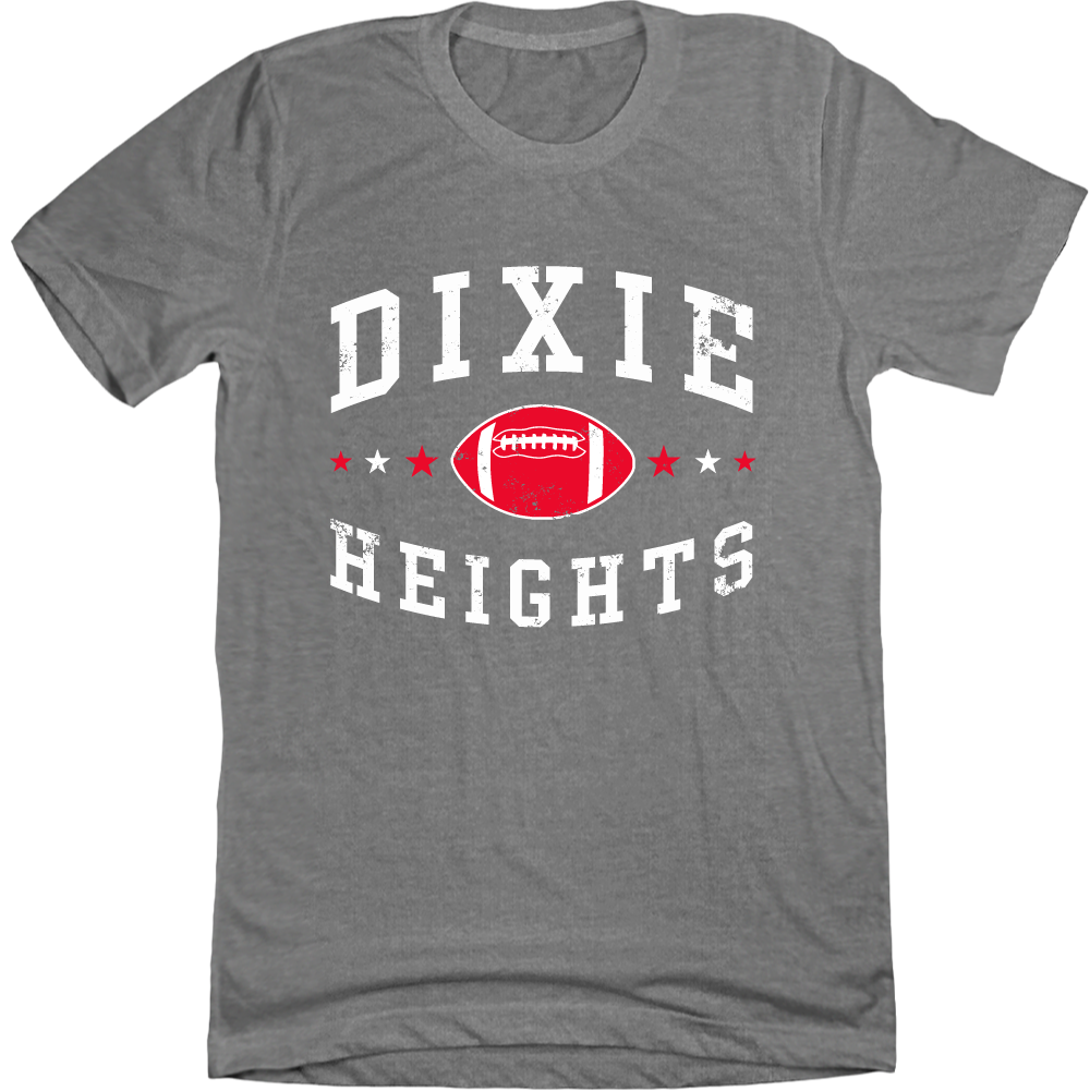 Dixie Heights Football Football Vintage | Dixie Heights HS Apparel | Cincy Shirts Long Sleeve T-Shirt / Grey Frost / M