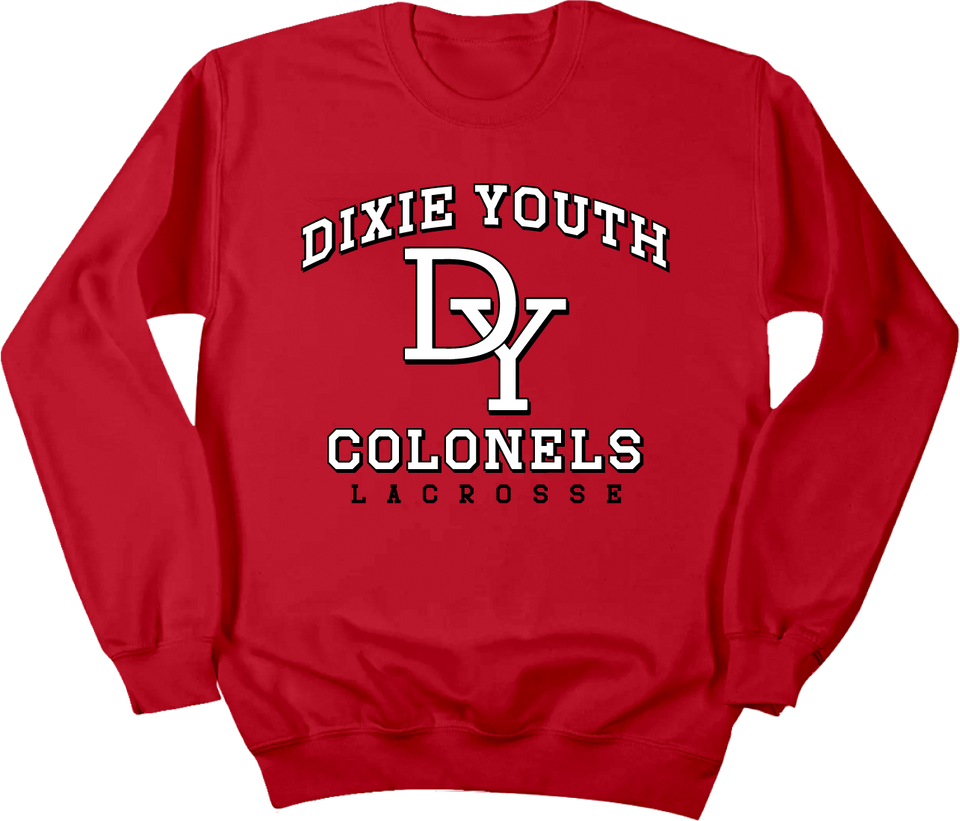 Dixie Youth Colonels Lacrosse Crewneck Sweatshirt