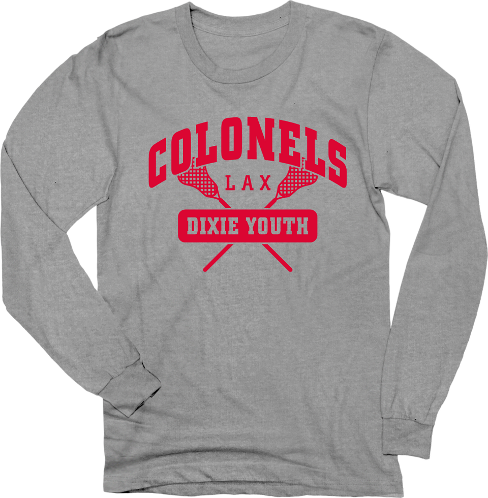 Dixie Youth Colonels Lax Long Sleeve Tee