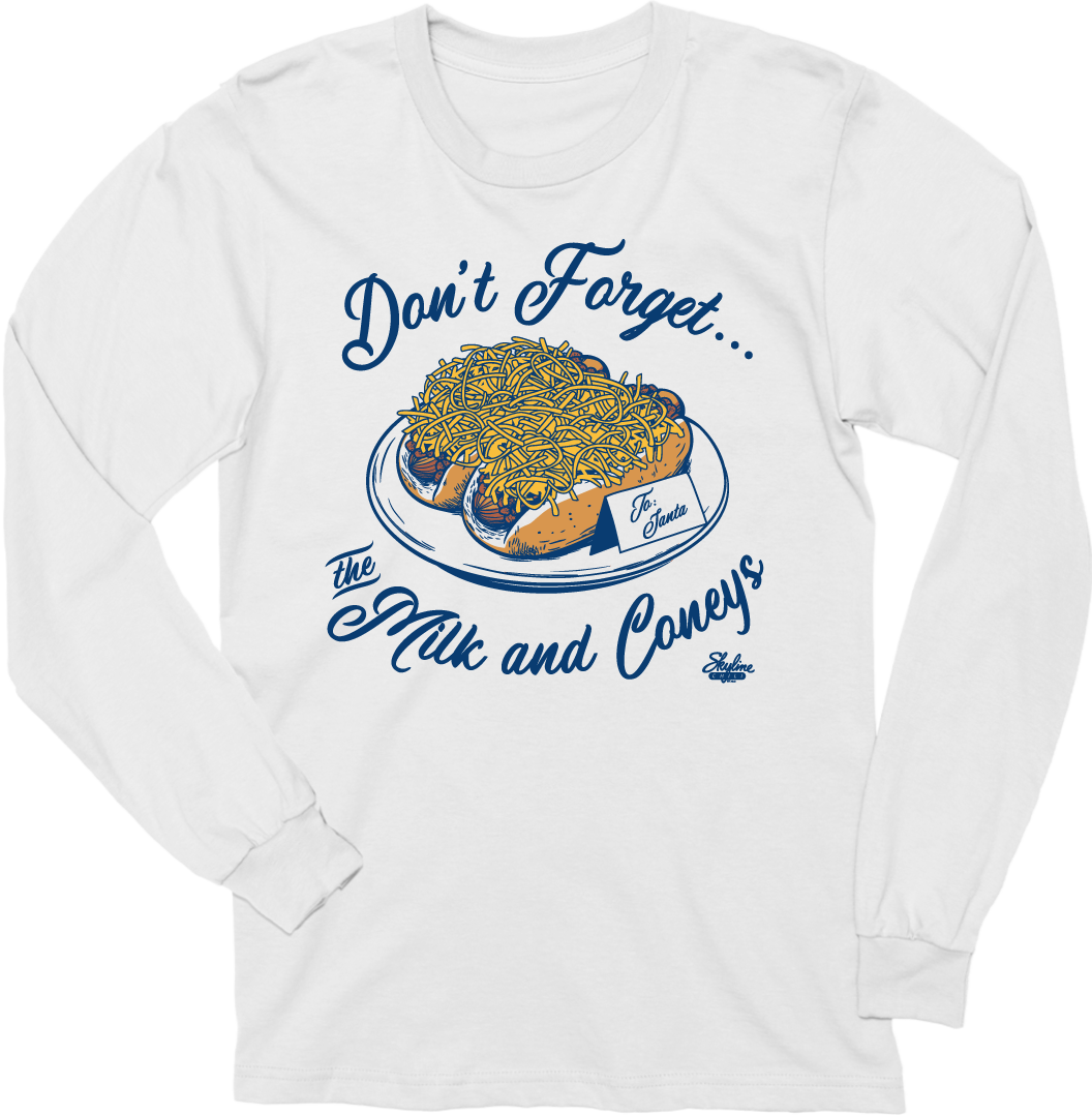 Don't Forget The Milk And Coneys Long Sleeve Tee