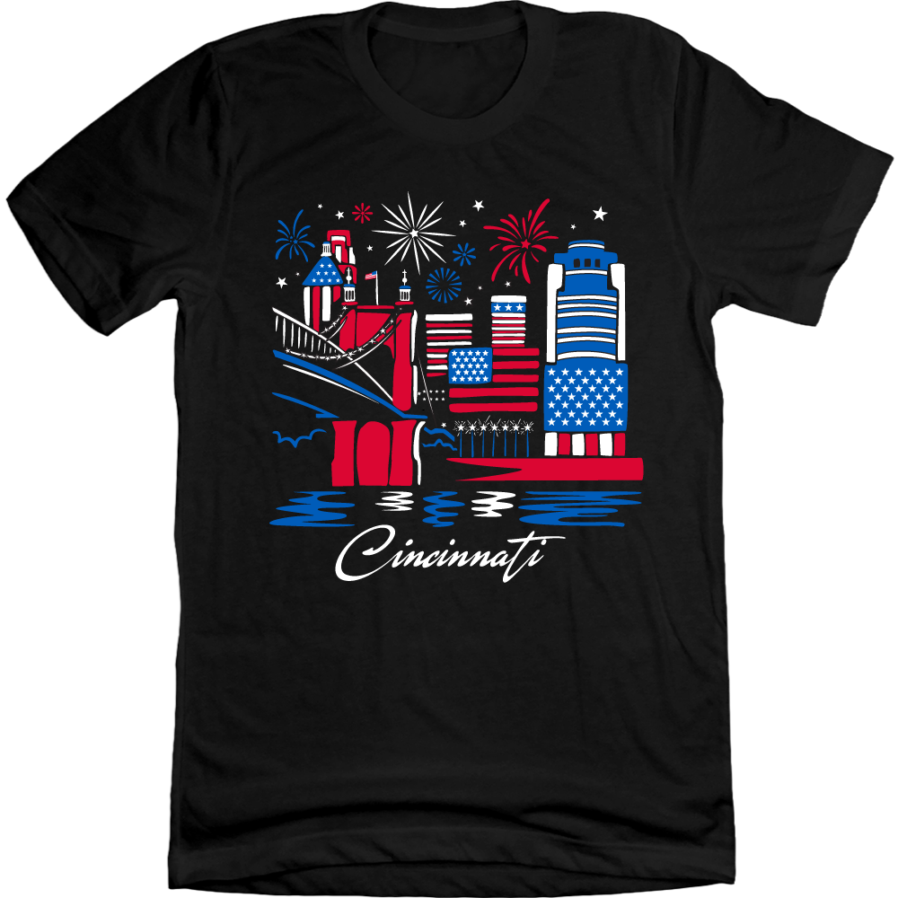 Cincinnati Downtown Stars and Stripes