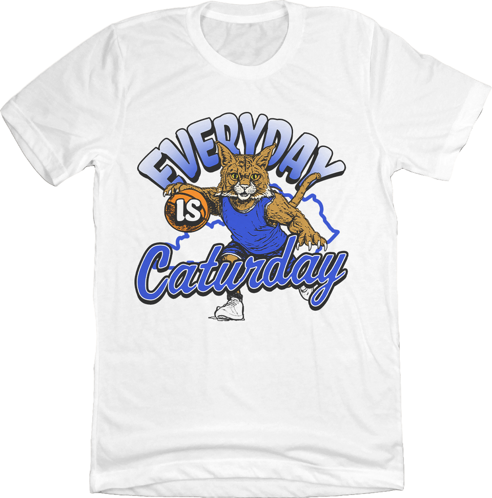 Everyday is Caturday White Tee 