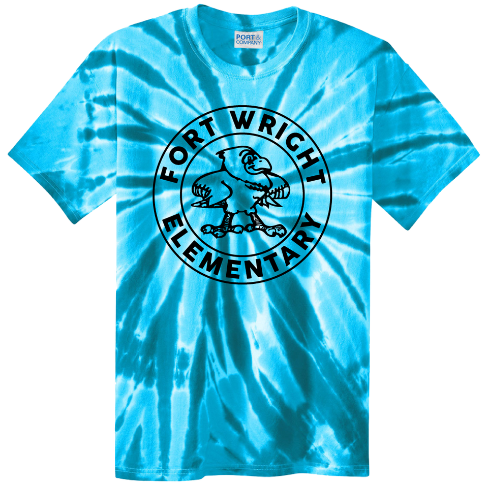Fort Wright Falcons - Falcon Circle Logo Tie-Dye - Cincy Shirts