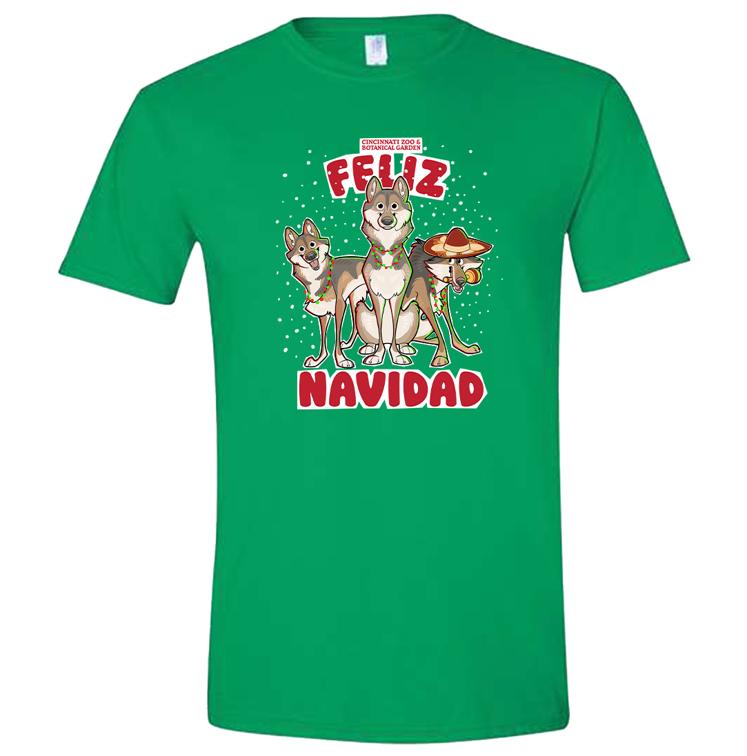 Feliz Navidad Wolves Tee