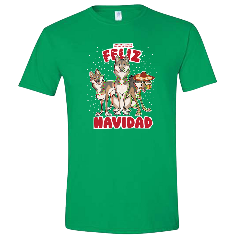 Feliz Navidad Wolves Tee