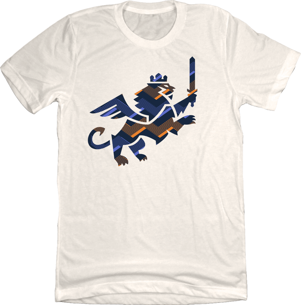 FC Cincinnati Make Yor Mark Halftone Patterned Lion Logo Tee - Cincy Shirts