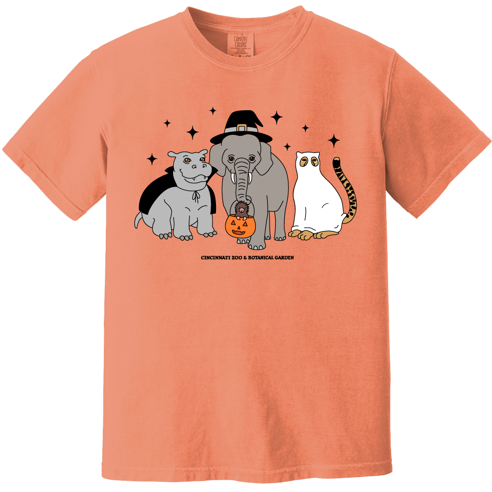 HallZOOween 2023 Hippo Elephant Cat Costumes - Comfort Colors® Cincy Shirts