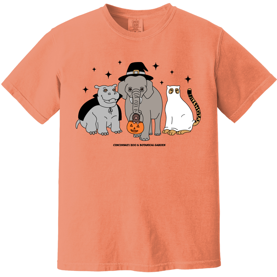HallZOOween 2023 Hippo Elephant Cat Costumes - Comfort Colors® Cincy Shirts
