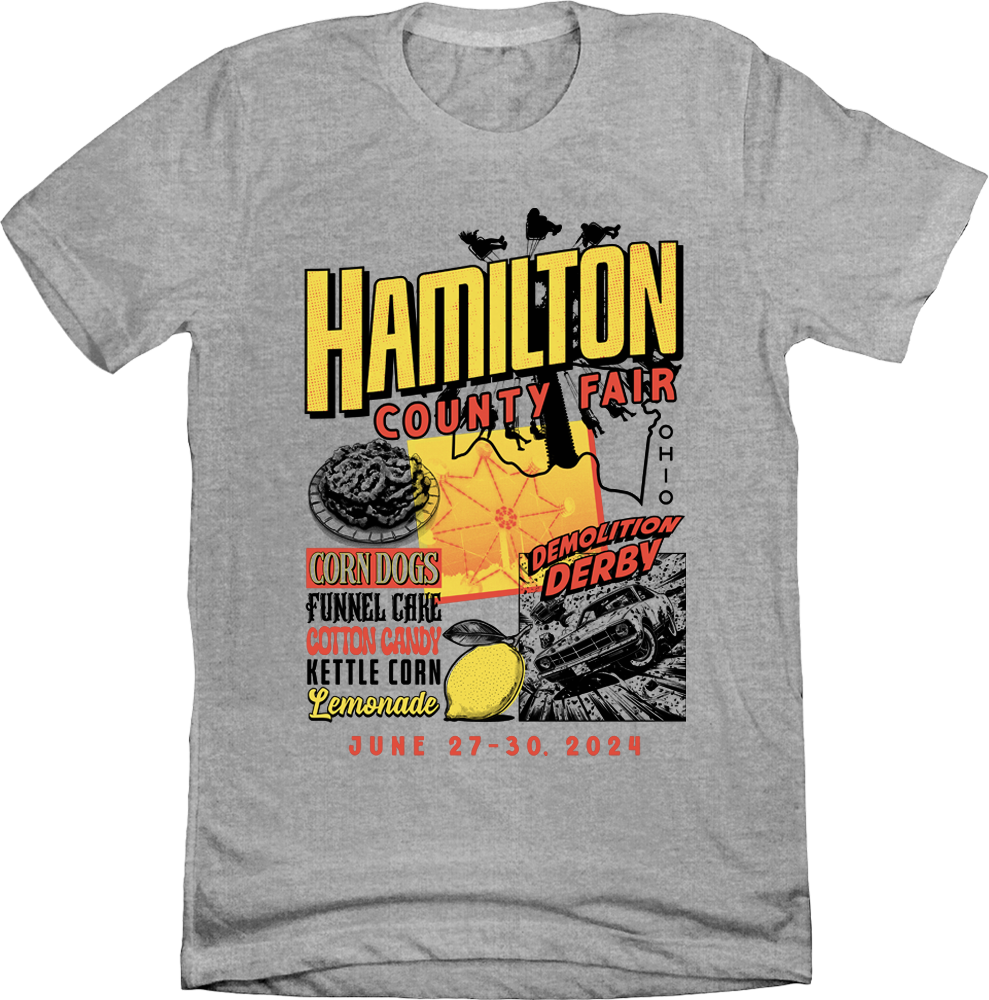 2024 Hamilton County Fair Grey Tee