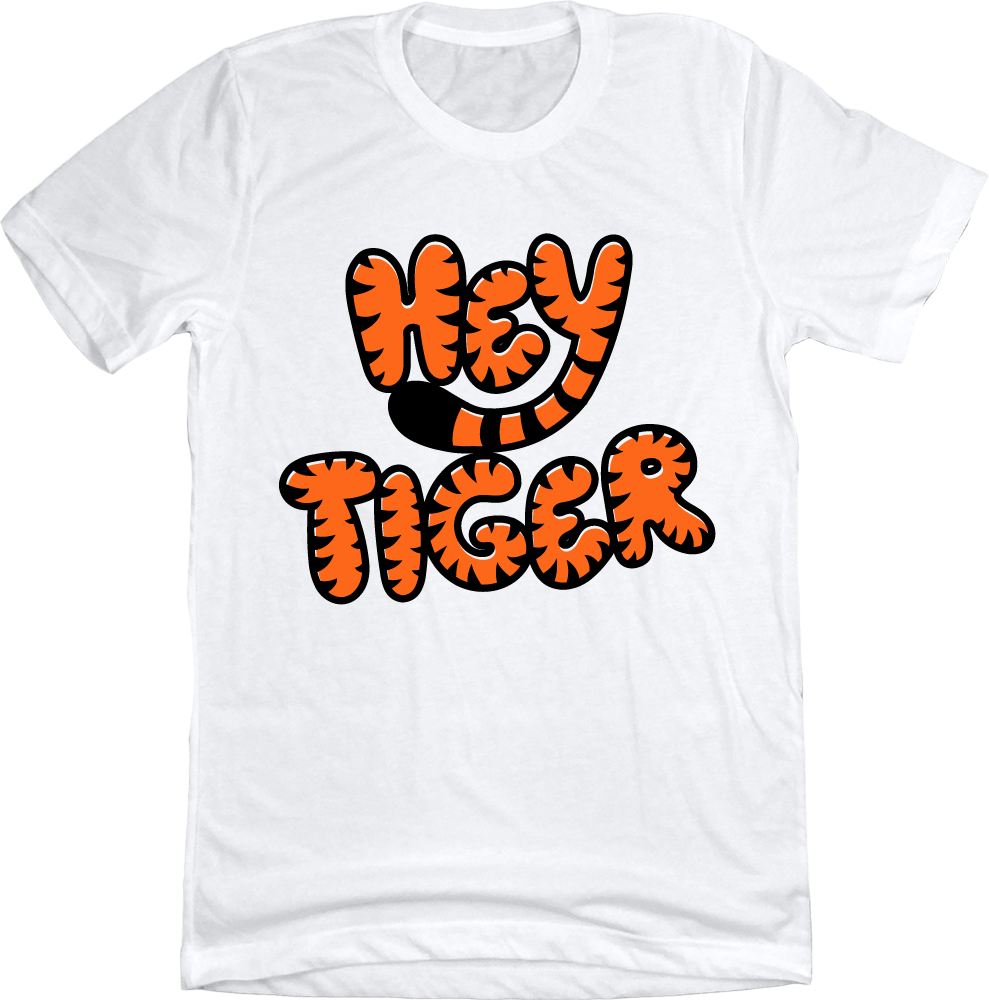 Hey Tiger Bubble Letter