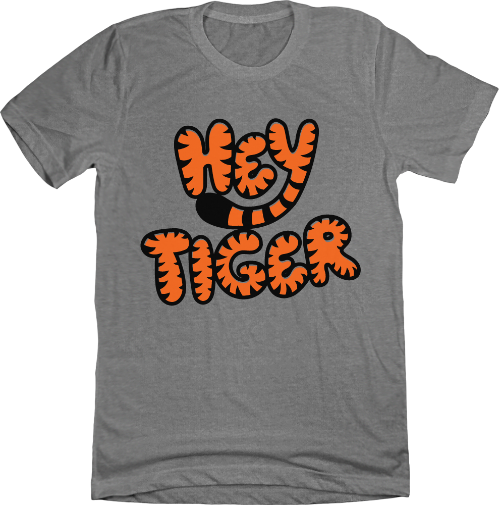Hey Tiger Bubble Letter