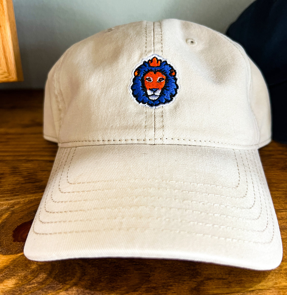 Soccer Lion Dad Hat - Navy