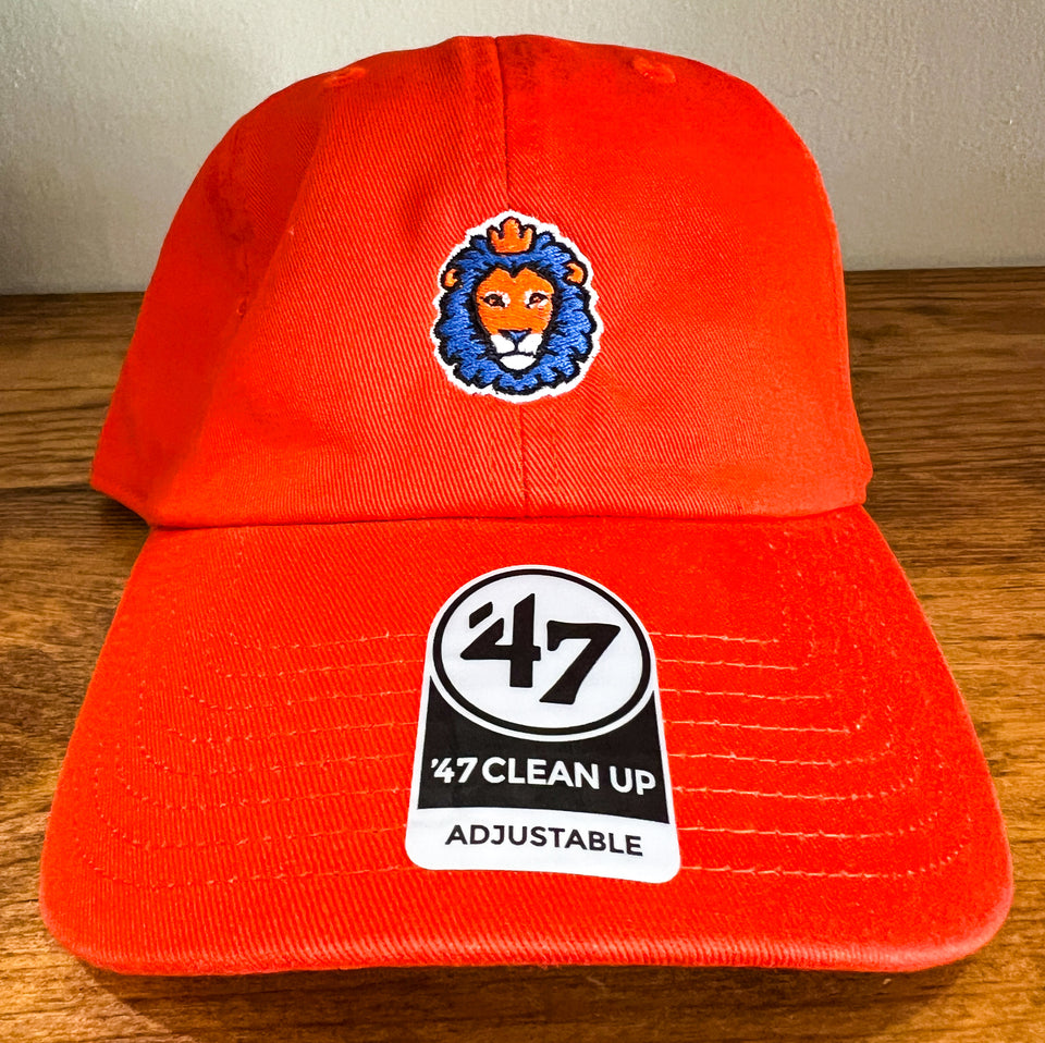 Soccer Lion Dad Hat - Orange