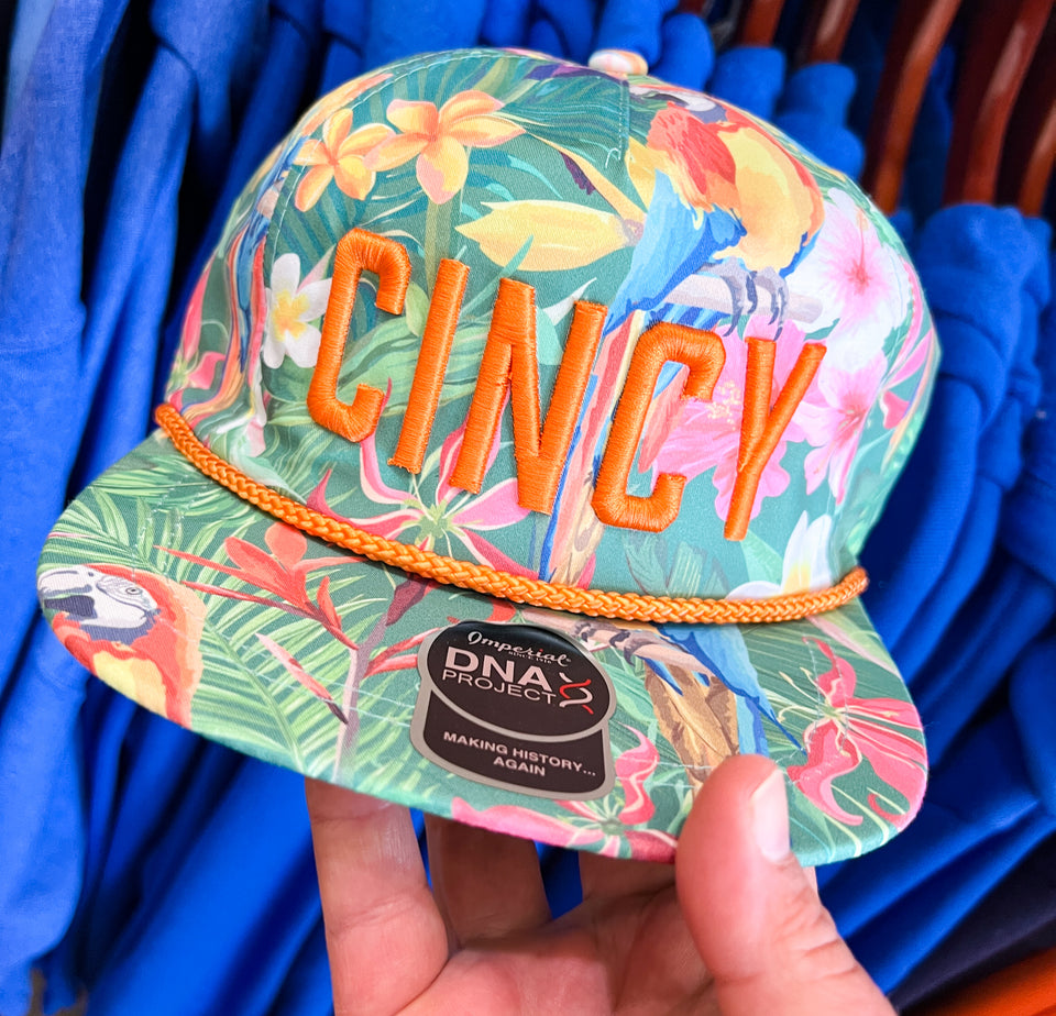 CINCY Floral Rope Hats - Hawaiian Rainforest