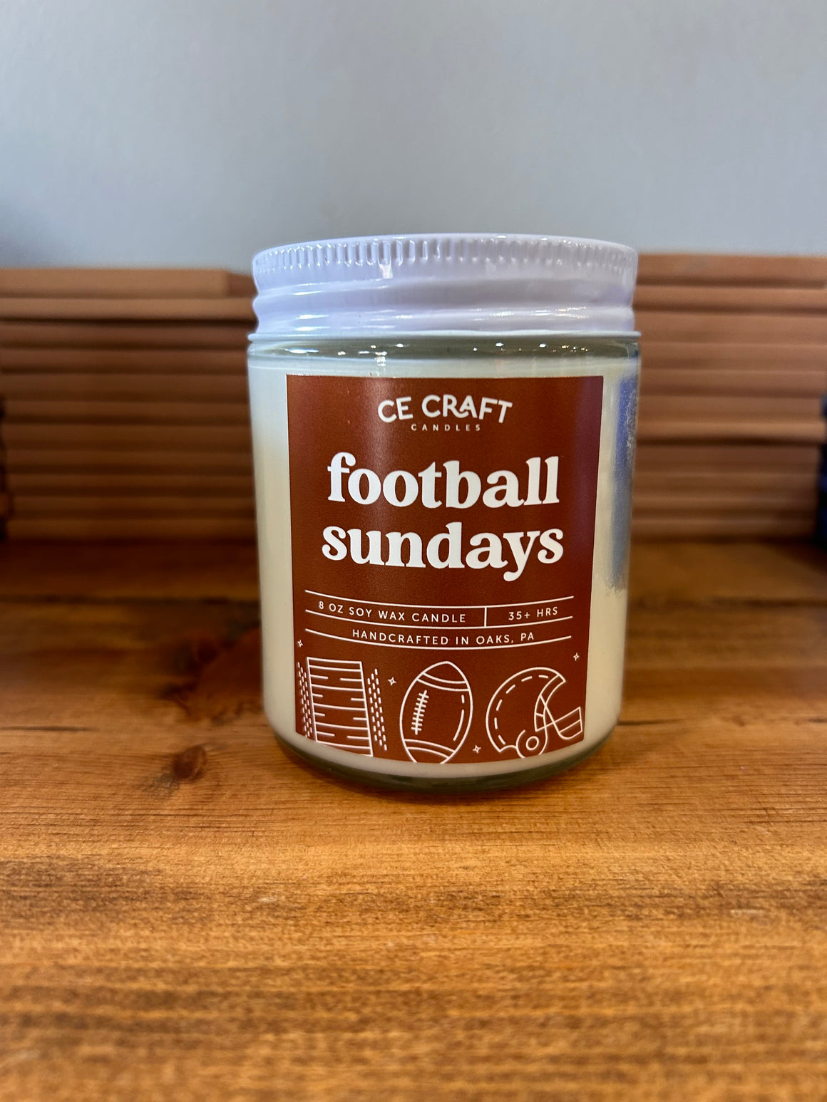 Football Sundays Candle