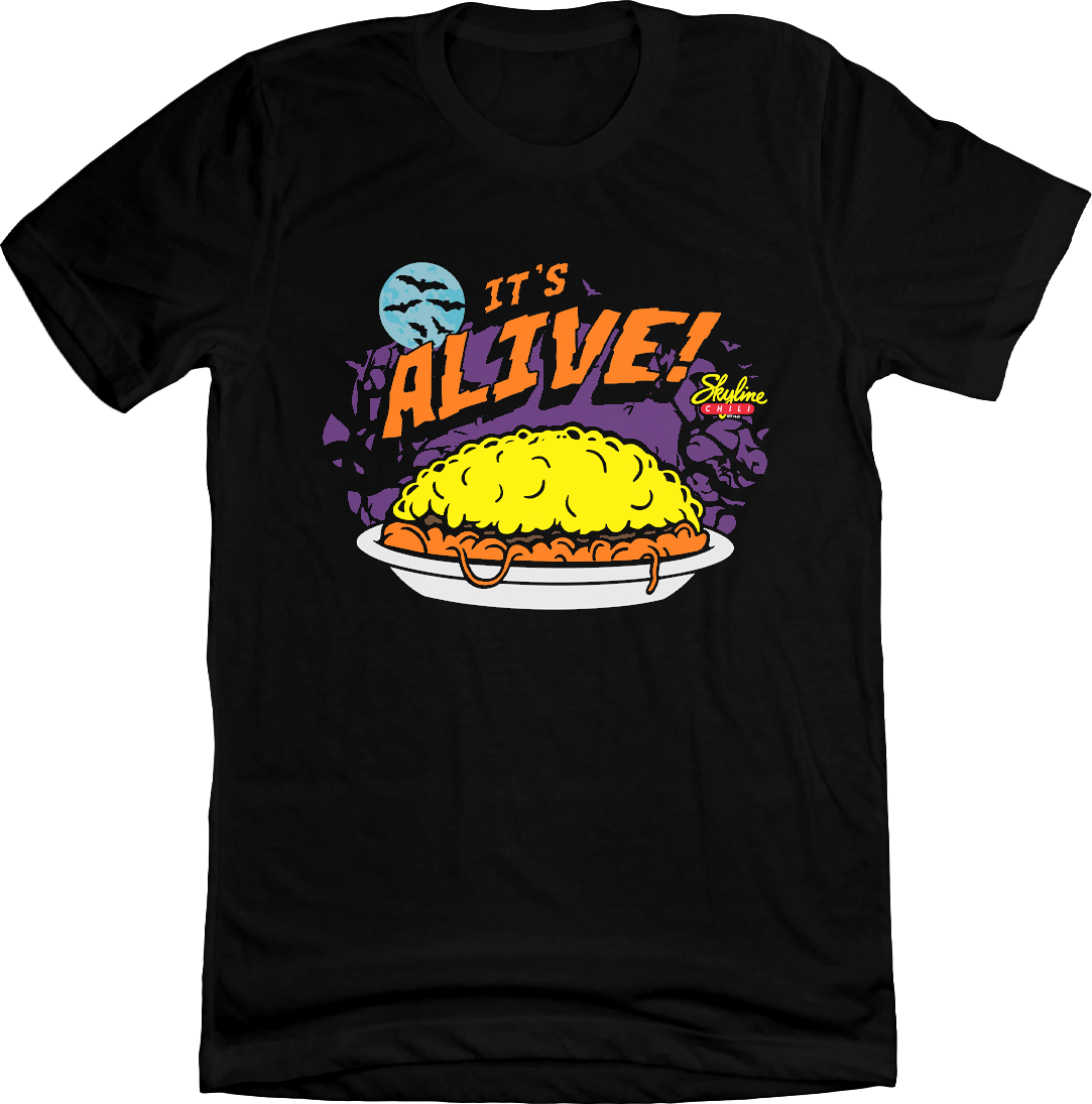 It's Alive - Skyline Chili Halloween 3-Way Black Tee