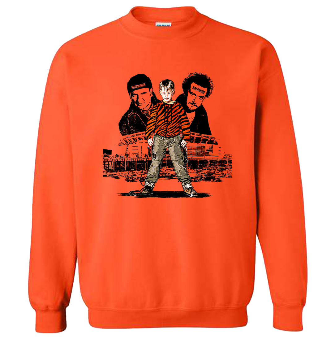 Joe's Home Alone Orange Sweatshirt