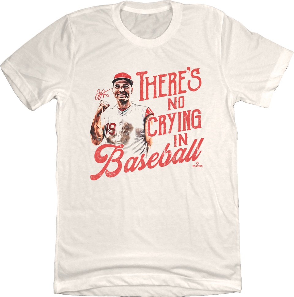 Joey Votto No Crying in Baseball Natural White T-shirt Cincy Shirts