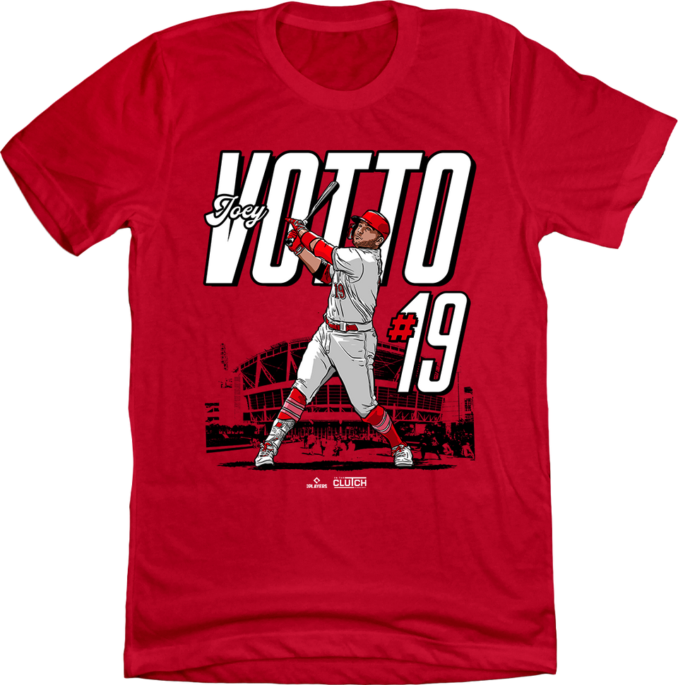 Joey Votto MLBPA Stadium T-shirt red Cincy Shirts