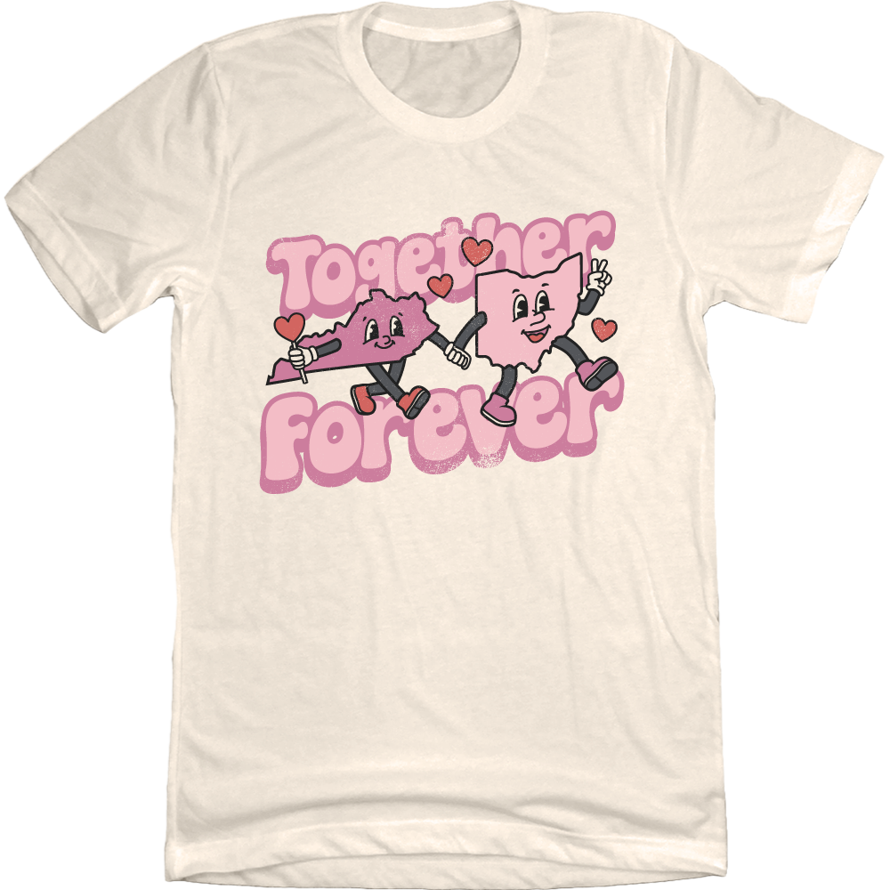 Kentucky-Ohio Together Forever Natural White Cincy Shirts