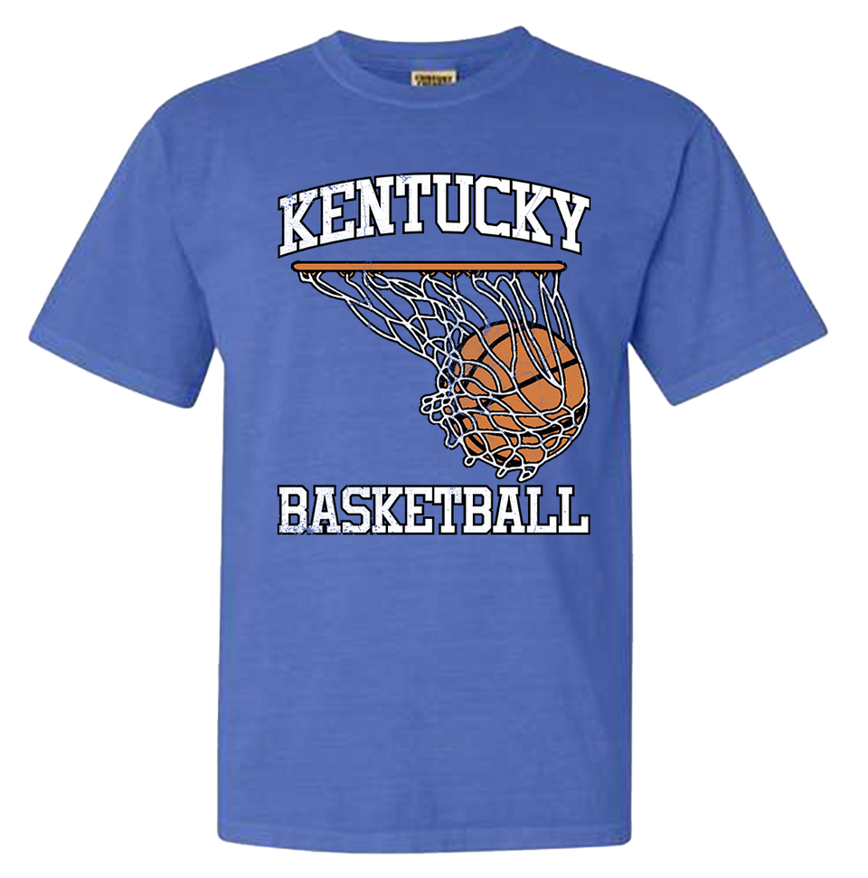 Kentucky Basketball Hoop Swoosh CC Tee