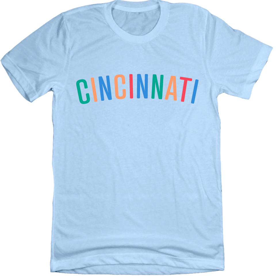 Cincinnati In Color Light Blue Tee