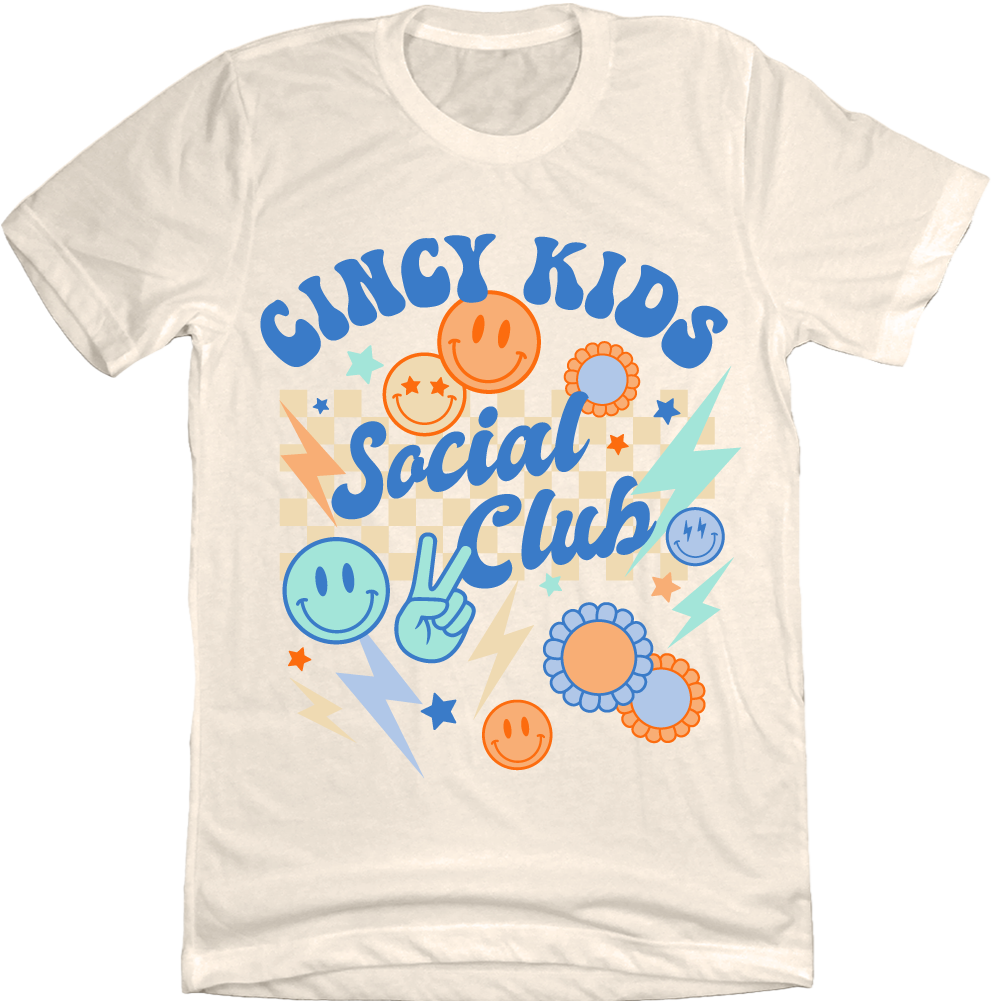 Cincy Kids Social Club Natural Tee