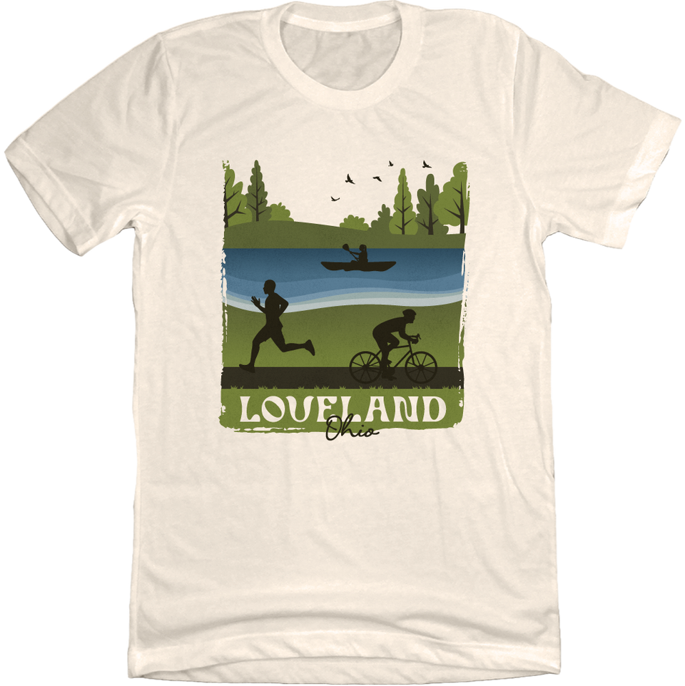 Loveland Canoe Jog Bike Silhouettes - Cincy Shirts