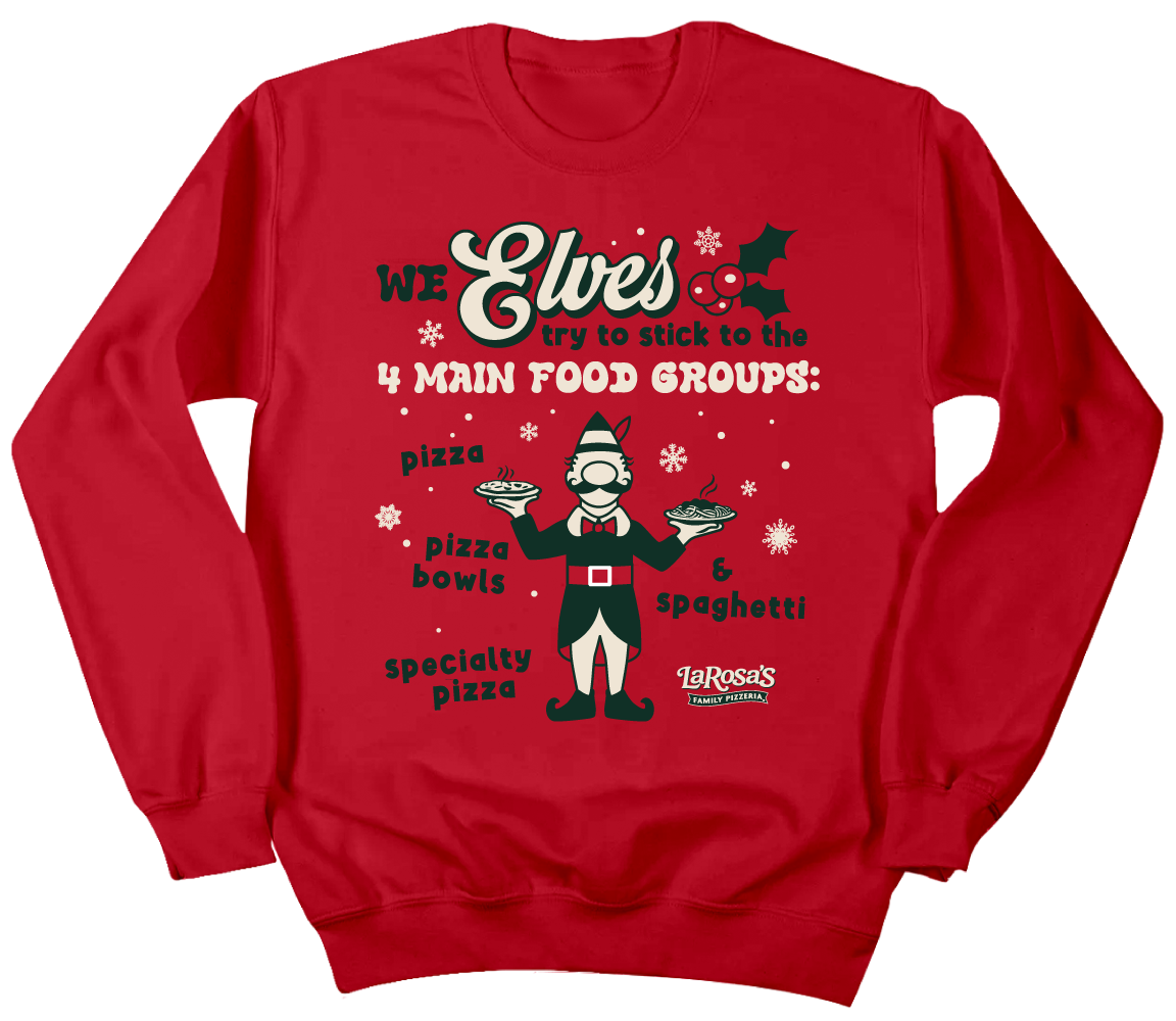 LaRosa's Pizza 4 Main Food Groups
Crewneck Sweatshirt