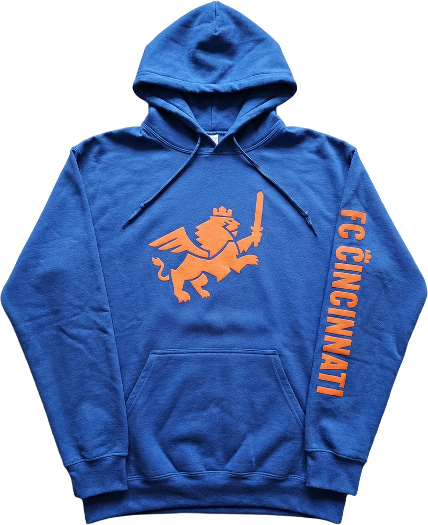 FC Cincinnati Orange Puff Print Hoody
