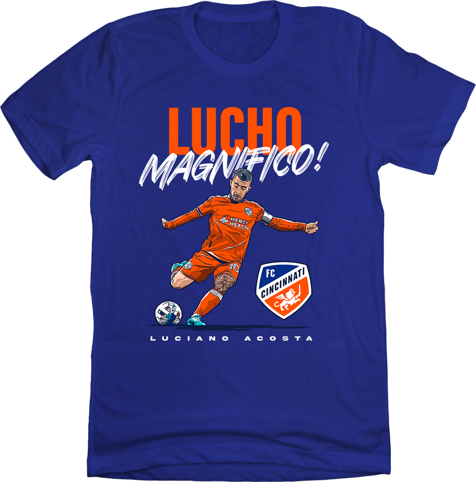 Luciano Lucho Acosta - Magnifico T-shirt blue Cincy Shirts