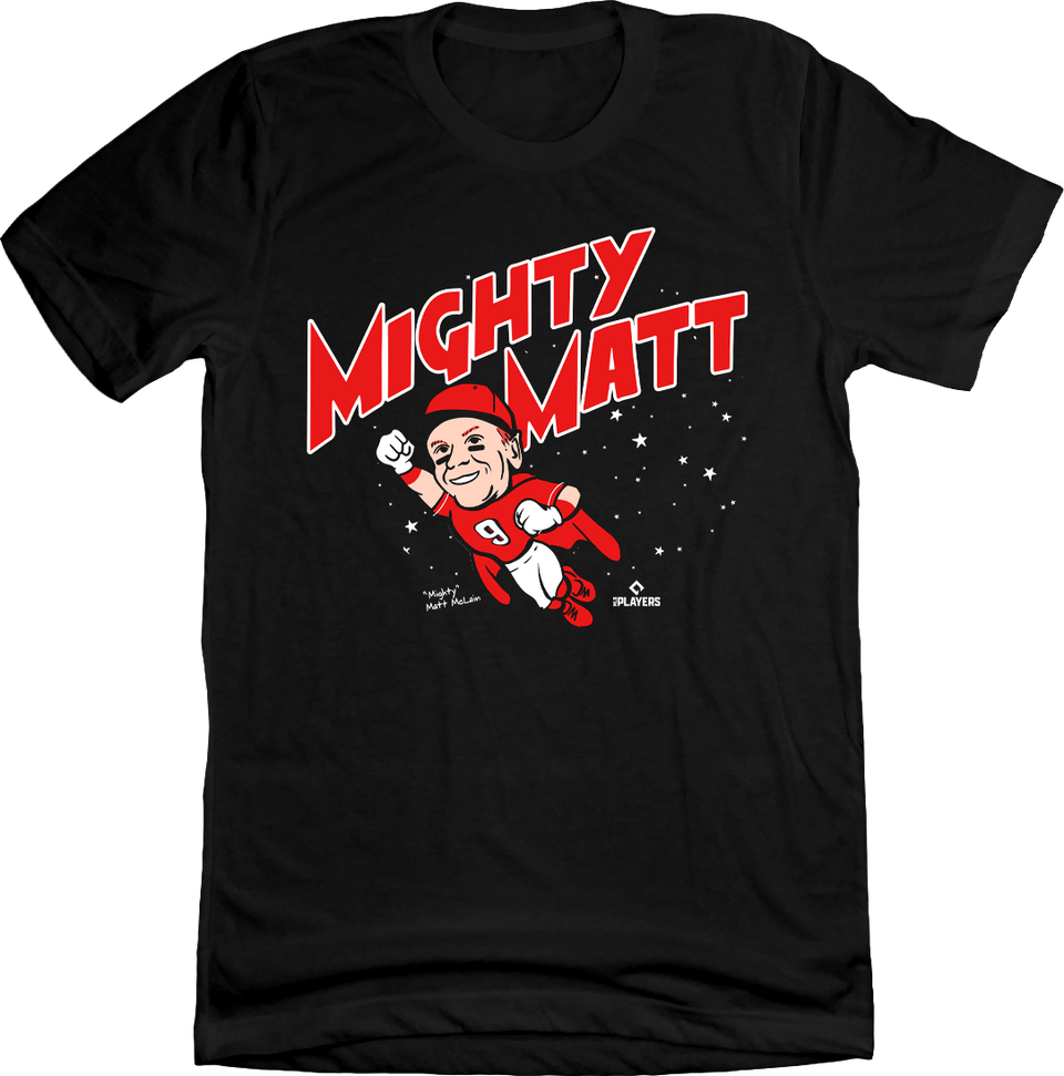 Mighty Matt McLain Black T-shirt Cincy Shirts