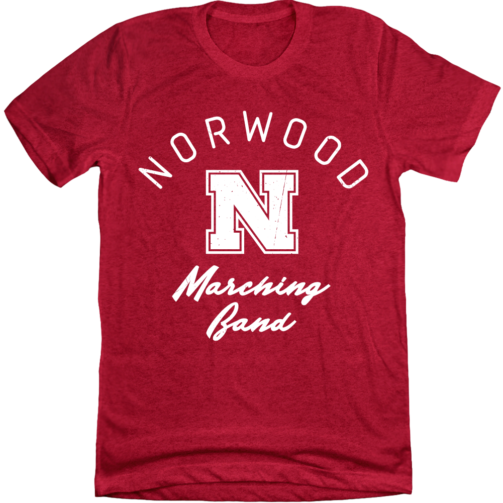 Norwood Marching Band N Marching Band (23) red Cincy ShirtsNorwood Marching Band N Marching Band (23) red T-shirt Cincy Shirts