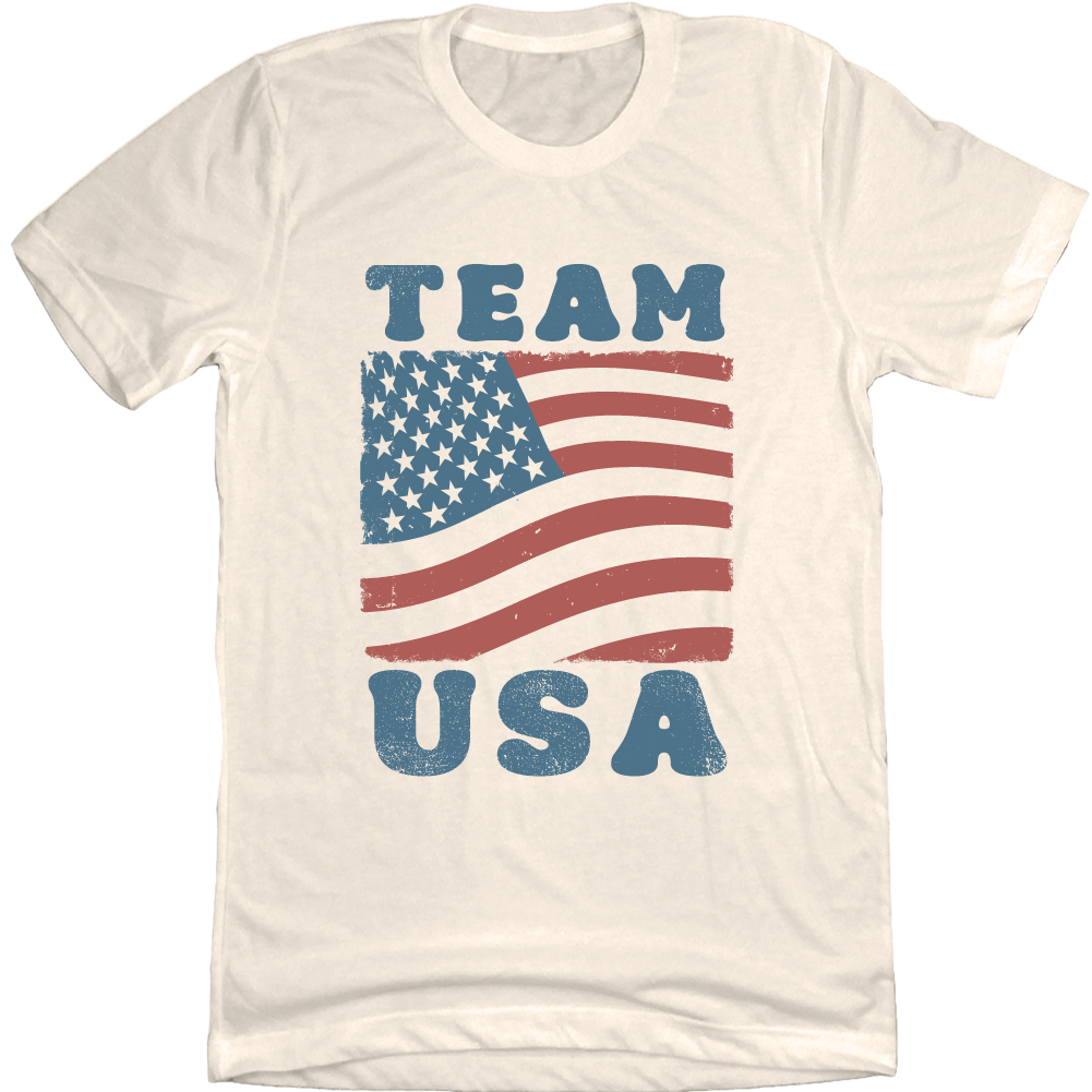 Team USA Flag Comfort Colors Tee