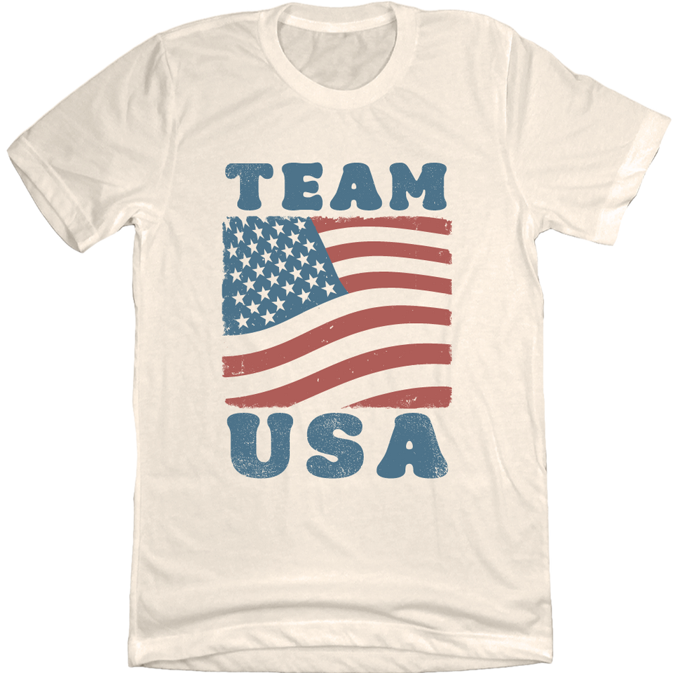 Team USA Flag Natural Tee